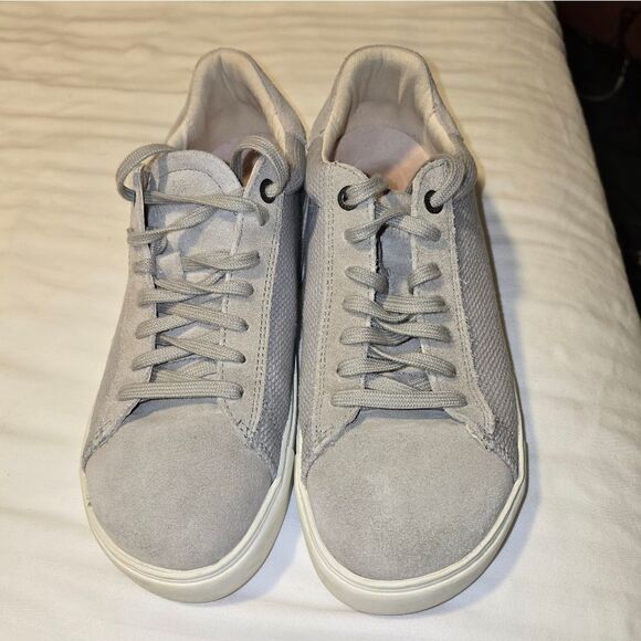 BIRKENSTOCK Bend Low suede leather sneakers shoes 39 US L 8 M6 Whale gray - Picture 2 of 8